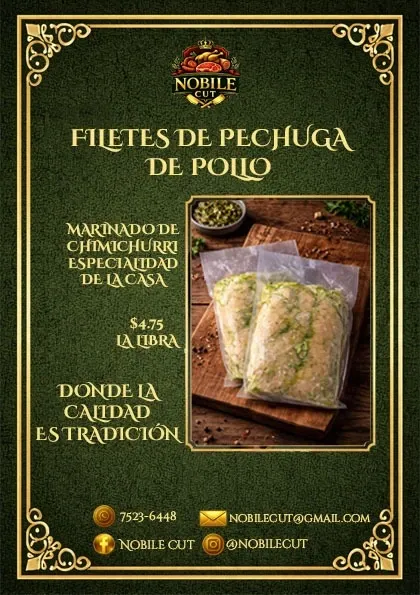 PECHUGA DESHUEZADA EN CHIMICHURRI PRECIO POR LIBRA