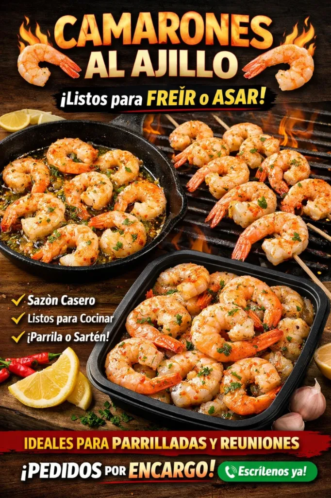 CAMARONES AL AJILLO PARA FREIR POR LIBRA
